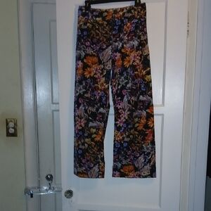 Anthropologie Maeve Floral Trousers